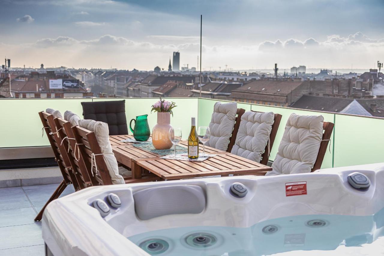 Apartamento Centropolitan Penthouse #Jacuzzi #Freeparking Budapest Exterior foto